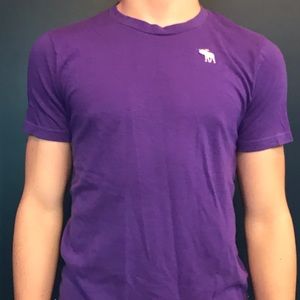 Purple Abercrombie tee-shirt
